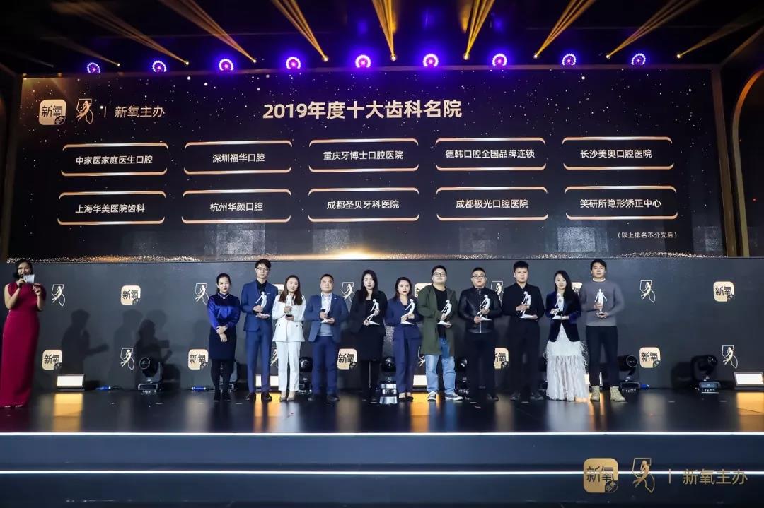 恭喜德韓口腔榮獲“新氧年度十大齒科名院”稱號(hào)